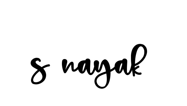 Handwritten Signature for S-nayak- - Style 136 Online