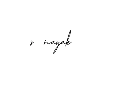 Handwritten Signature for S-nayak- - Style 139 Online