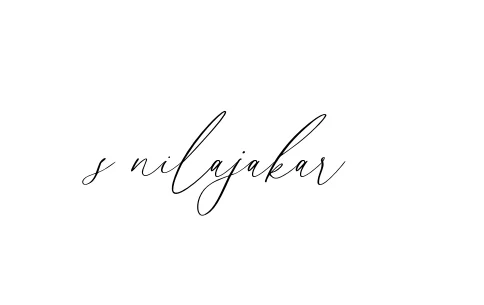 Handwritten Signature for S-nilajakar- - Style 134 Online