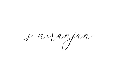 Handwritten Signature for S-niranjan - Style 134 Online