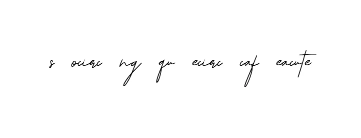 Handwritten Signature for S-ocirc-ng-qu-ecirc-caf-eacute - Style 139 Online
