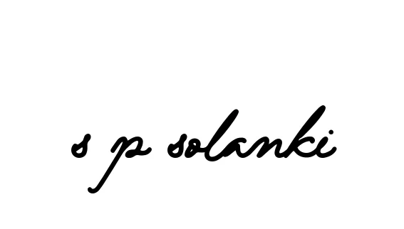 Handwritten Signature for S-p-solanki - Style 137 Online