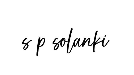 Handwritten Signature for S-p-solanki - Style 142 Online