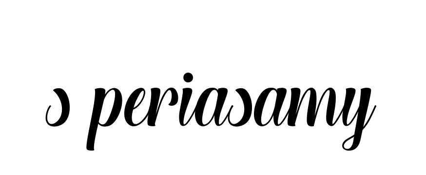 Handwritten Signature for S-periasamy - Style 148 Online