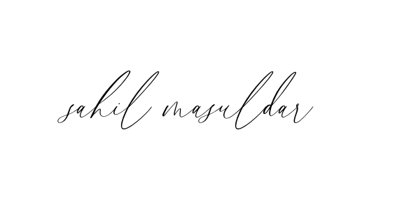Handwritten Signature for Sahil-masuldar - Style 134 Online