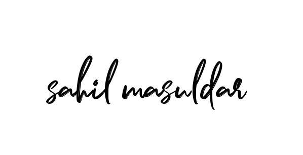 Handwritten Signature for Sahil-masuldar - Style 141 Online