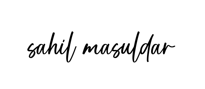 Handwritten Signature for Sahil-masuldar - Style 142 Online