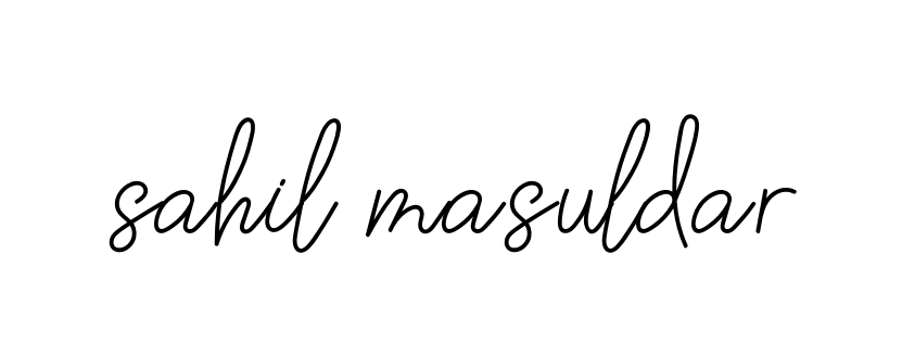 Handwritten Signature for Sahil-masuldar - Style 145 Online
