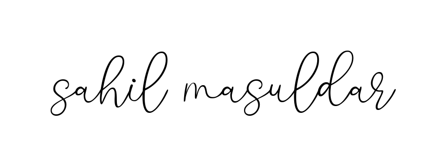 Handwritten Signature for Sahil-masuldar - Style 147 Online