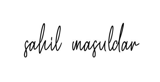 Handwritten Signature for Sahil-masuldar - Style 154 Online