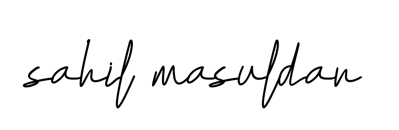 Handwritten Signature for Sahil-masuldar - Style 155 Online