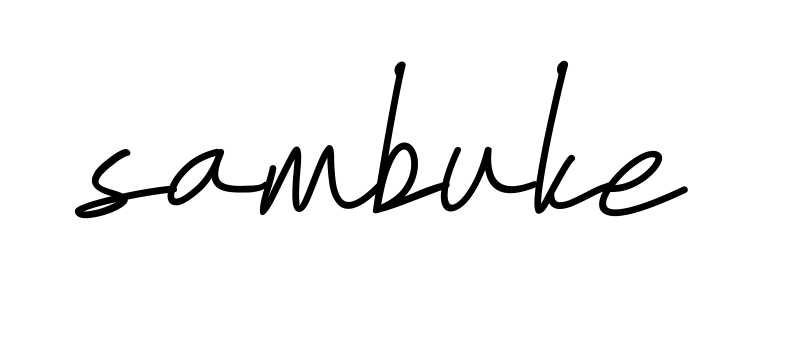 Handwritten Signature for Sambuke - Style 155 Online