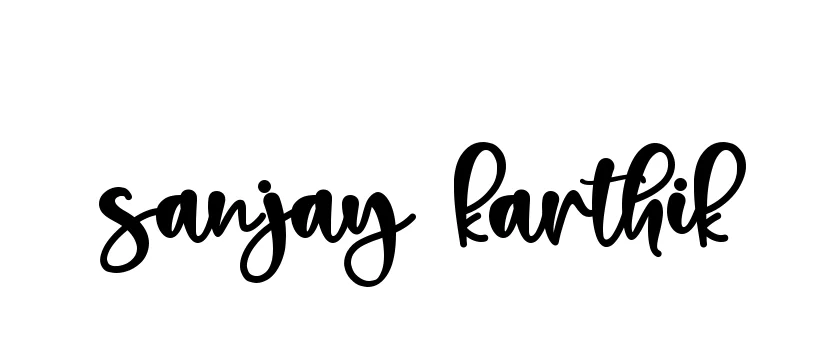 Handwritten Signature for Sanjay-karthik - Style 136 Online