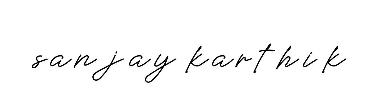 Handwritten Signature for Sanjay-karthik - Style 152 Online