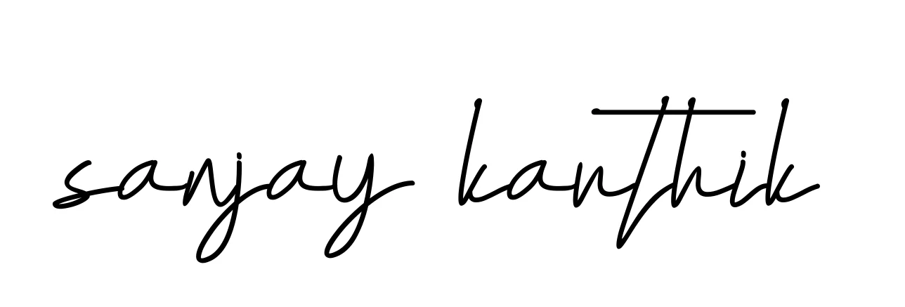 Handwritten Signature for Sanjay-karthik - Style 155 Online
