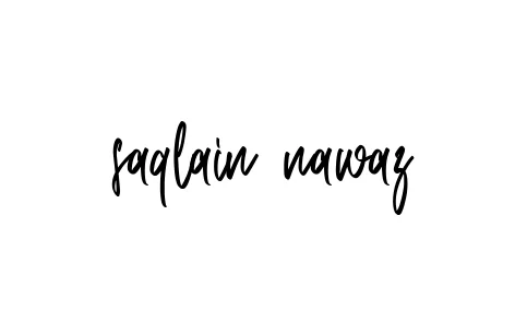 Handwritten Signature for Saqlain-nawaz- - Style 143 Online