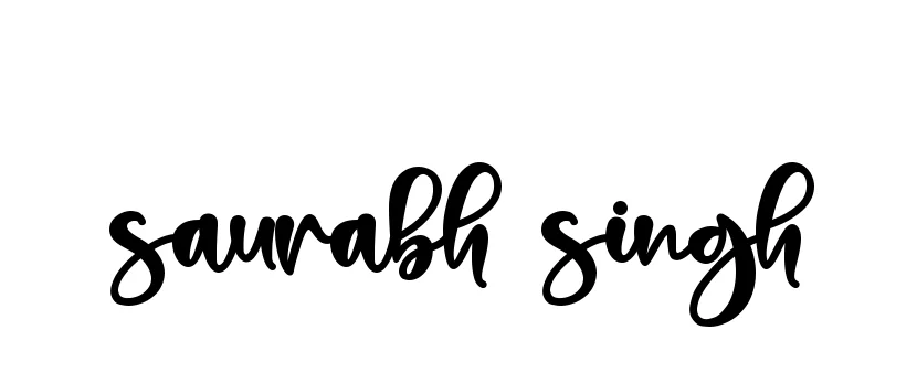 Saurabh-singh signature