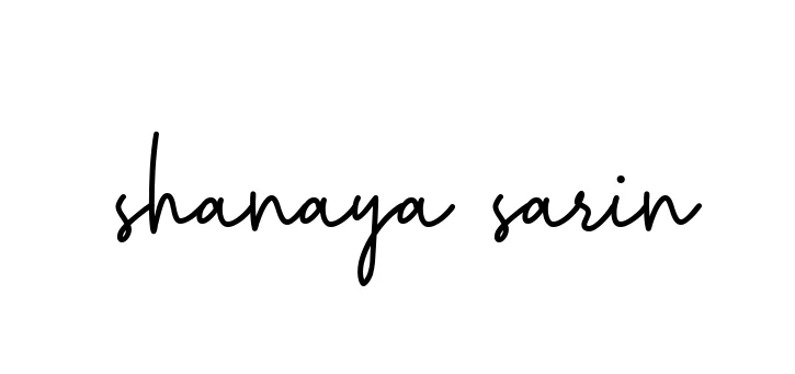 Shanaya-sarin signature