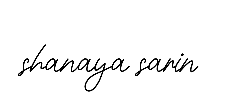 Shanaya-sarin signature