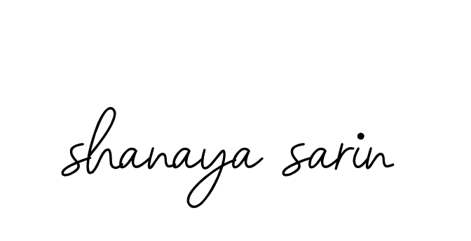 Shanaya-sarin signature