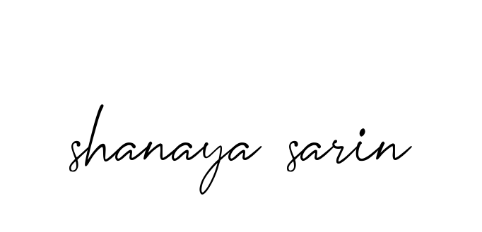 Shanaya-sarin signature