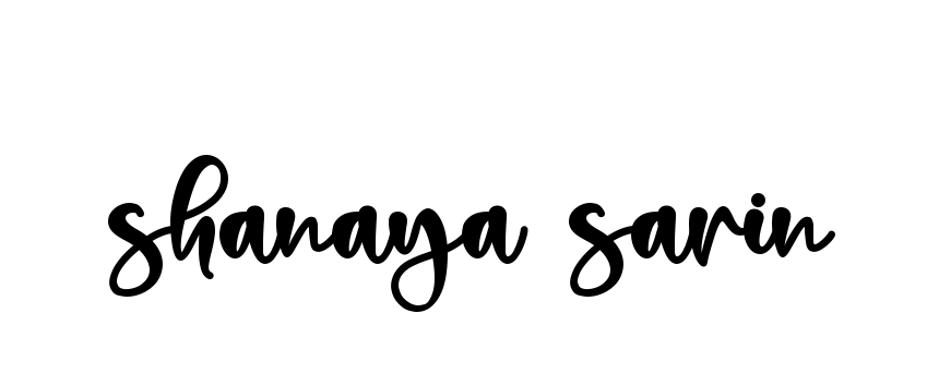Shanaya-sarin signature