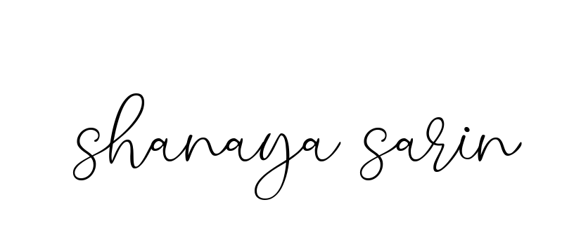 Shanaya-sarin signature