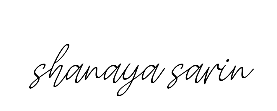 Shanaya-sarin signature