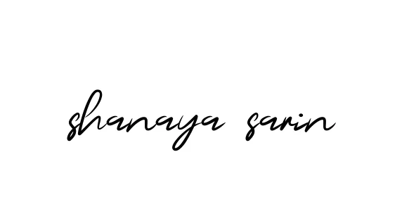 Shanaya-sarin signature