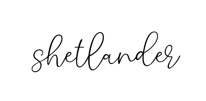 Handwritten Signature for Shetlander - Style 147 Online