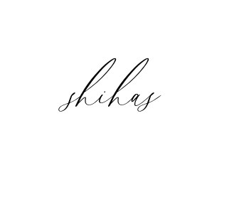 Handwritten Signature for Shihas - Style 134 Online