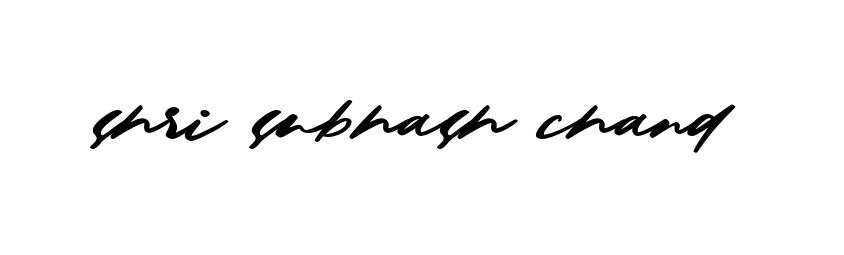 Handwritten Signature for Shri-subhash-chand - Style 140 Online