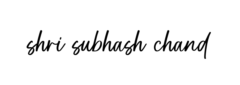 Handwritten Signature for Shri-subhash-chand - Style 142 Online
