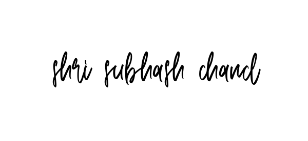 Handwritten Signature for Shri-subhash-chand - Style 143 Online