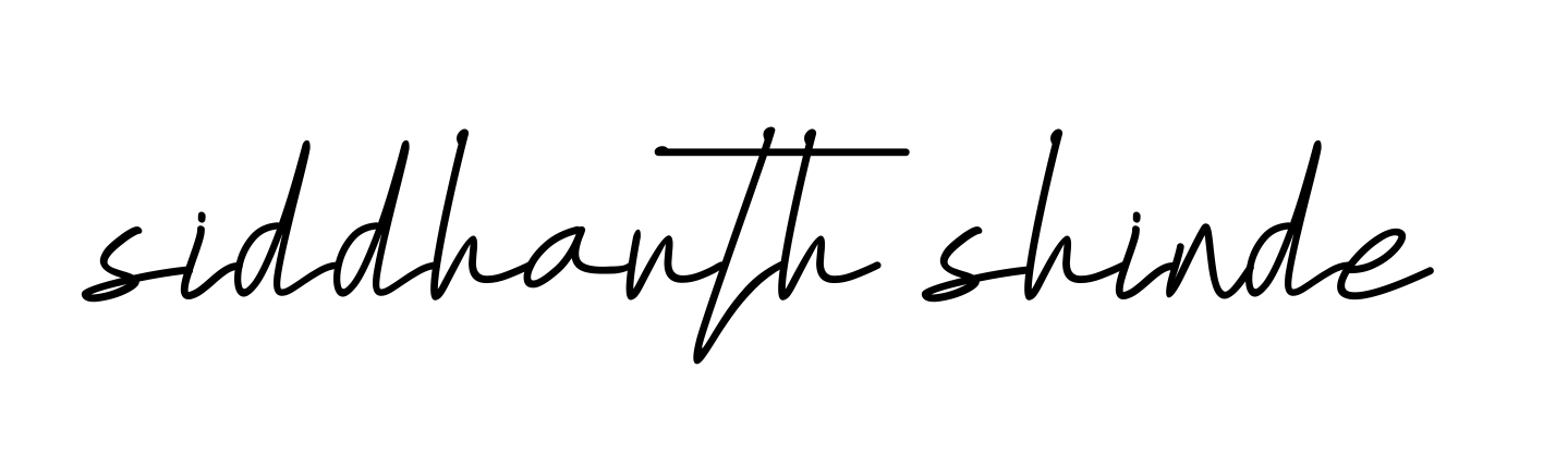 Handwritten Signature for Siddharth-shinde - Style 155 Online