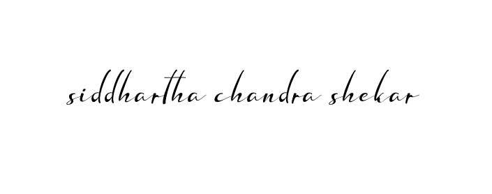 Siddhartha-chandra-shekar- signature