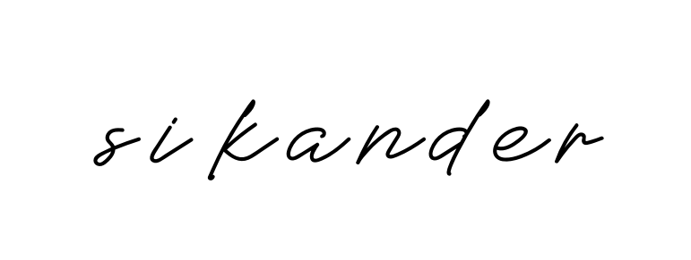 Sikander- signature