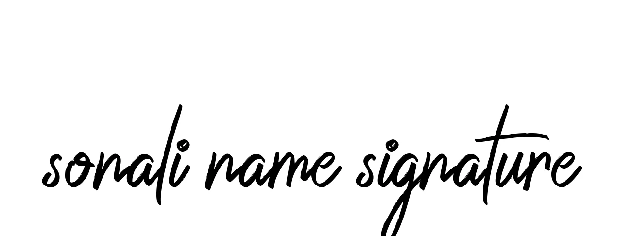 Sonali-name-signature signature