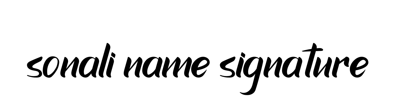 Sonali-name-signature signature