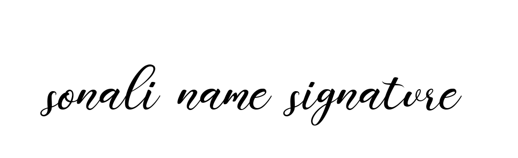 Sonali-name-signature signature