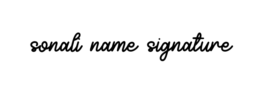 Sonali-name-signature signature