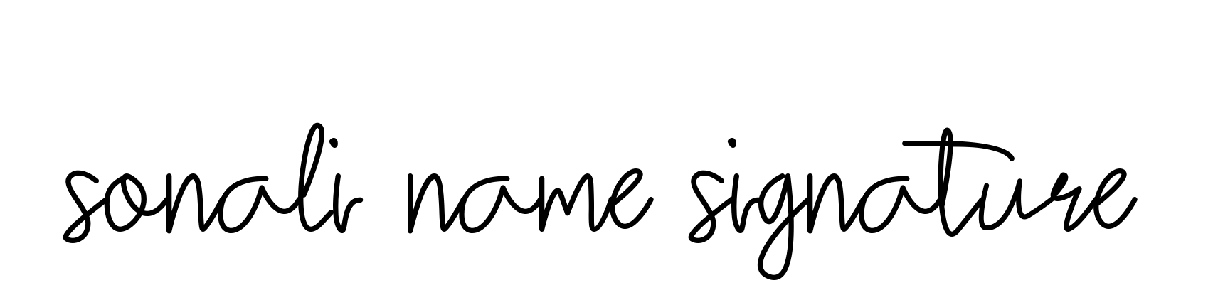 Sonali-name-signature signature