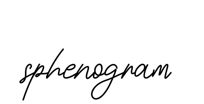 Sphenogram signature
