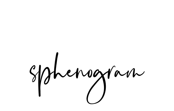 Sphenogram signature