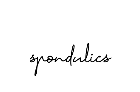 Spondulics signature