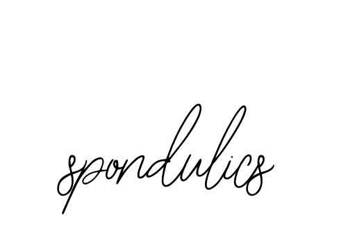 Spondulics signature