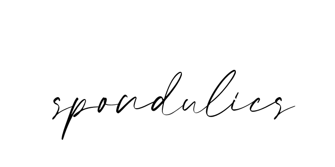 Spondulics signature