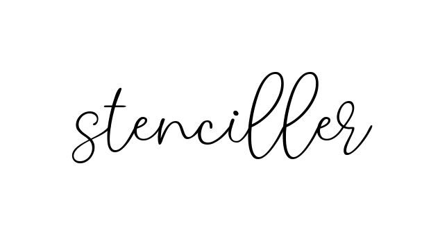 Stenciller signature