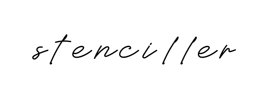 Stenciller signature