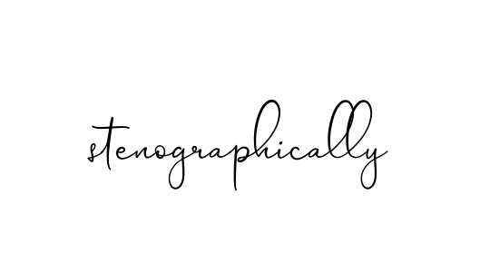 Stenographically signature